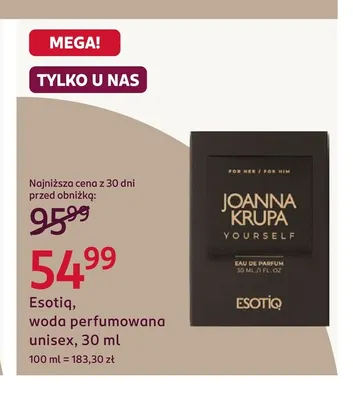 Woda perfumowana unisex Esotiq promocja w Rossmann