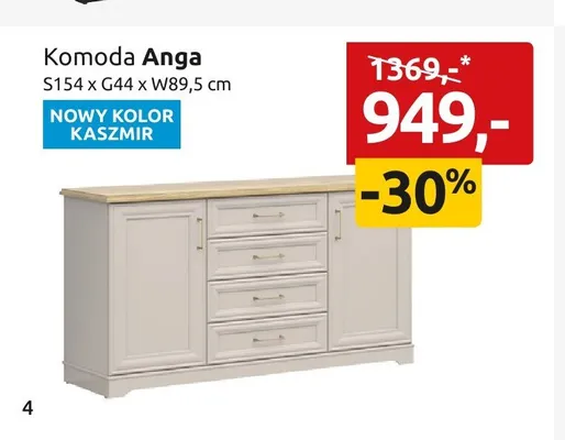 Komoda Anga promocja w Black Red White