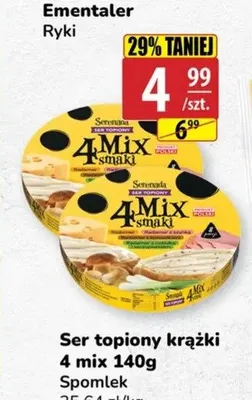 Ser topiony krążki 4 mix smaki Spomlek promocja w API Market