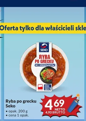 Ryba po grecku Seko promocja w Makro