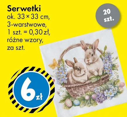 Serwetki promocja w Tedi