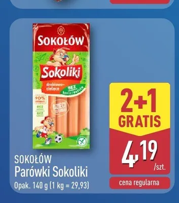 Parówki Sokoliki Sokołów promocja w Aldi