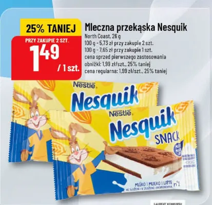 Mleczna przekąska Nesquik promocja w POLOmarket