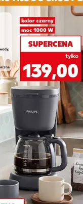 Ekspres przelewowy Philips Essentials Collection HD7430/90 kolor czarny 1000W promocja w Kaufland