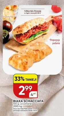 Bułka schiacciata La Lorraine promocja w Chata Polska