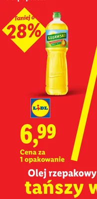 Olej rzepakowy Kujawski promocja w Lidl