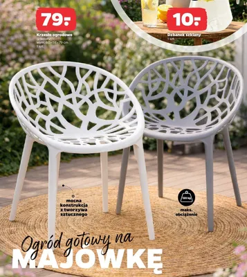 Krzesło ogrodowe 60x58x79cm promocja w Netto