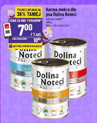 Karma mokra dla psa Dolina Noteci Premium promocja w POLOmarket