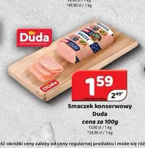 Smaczek konserwowy Duda promocja w Delfin