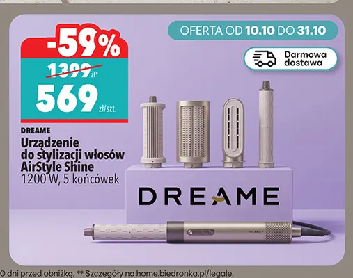 Urządzenie do stylizacji włosów AirStyle Shine Dreame promocja w Biedronka