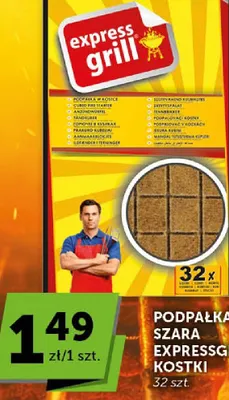 Podpałka szara kostki Expressgrill promocja w ABC