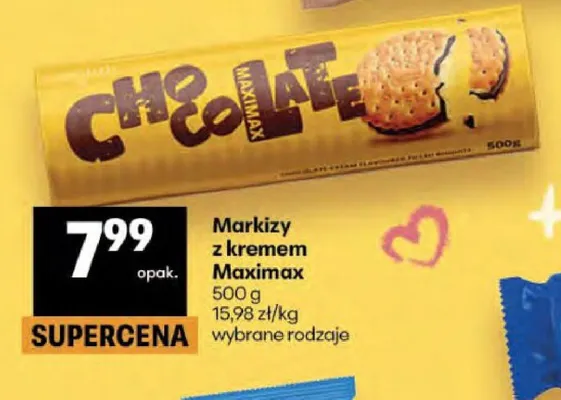 Markizy z kremem Maximax promocja w Delikatesy Centrum