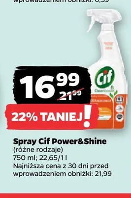 Spray Cif Power&Shine promocja w Netto