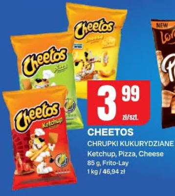 Chrupki kukurydziane ketchup, pizza, cheese promocja w Chorten