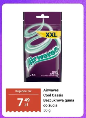 Guma do żucia Airwaves Cool Cassis bezcukrowa promocja w Dino