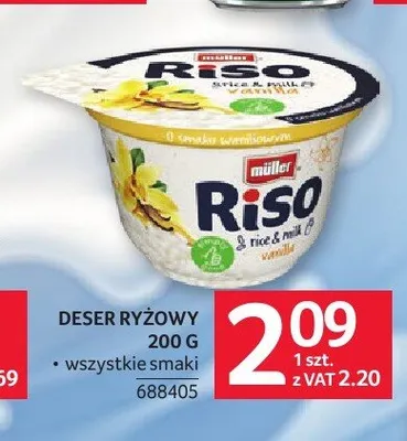 Deser ryżowy Riso Müller promocja w Selgros