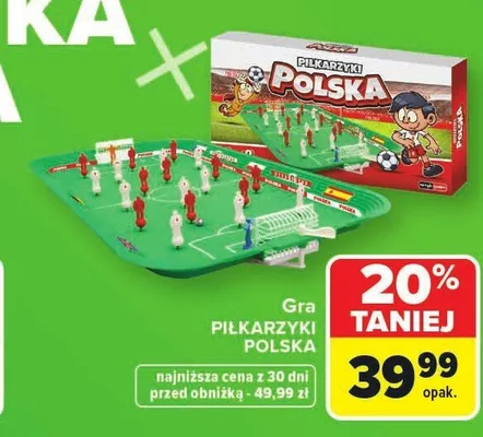 Gra PIŁKARZYKI POLSKA promocja w Carrefour Market