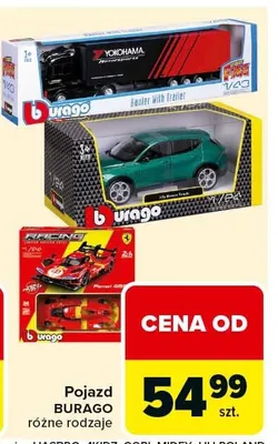 Pojazd Burago różne rodzaje promocja w Carrefour