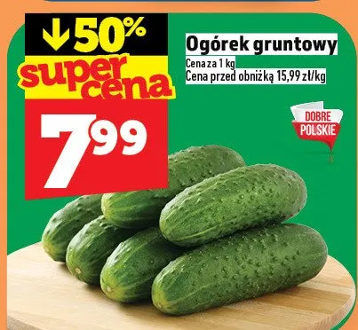 Ogórek gruntowy promocja w TOPAZ