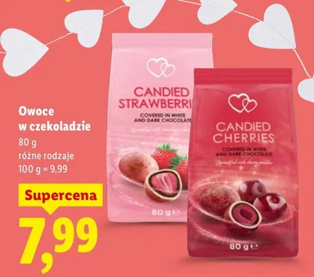 Owoce w czekoladzie promocja w Lidl