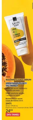 Rozświetlające serum i krem do twarzy 2 w 1 Avon Sk!n Glow promocja w AVON