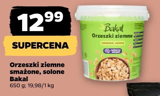 Orzeszki ziemne smażone solone Bakal promocja w Netto