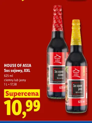Sos sojowy XXL jasny House of Asia promocja w Lidl