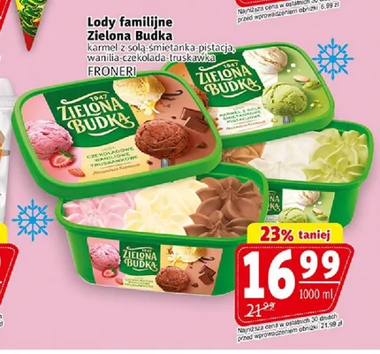 Lody familijne Zielona Budka promocja w Prim Market