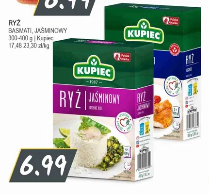 Ryż jaśminowy Kupiec promocja w Słoneczko