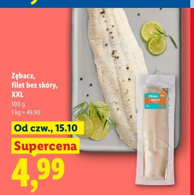 Zębacz filet bez skóry XXL promocja w Lidl