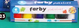 Farby plakatowe 6 sztuk promocja w Biedronka