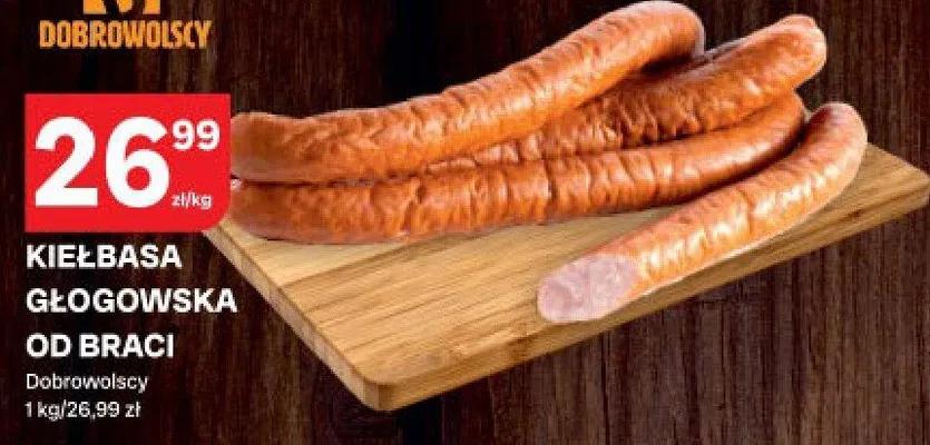 Kiełbasa głogowska od braci promocja w Chorten