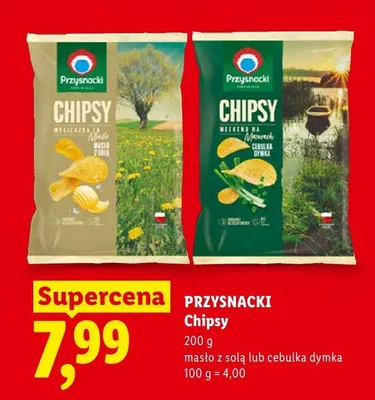 Chipsy Przysnacki cebulka dymka promocja w Lidl