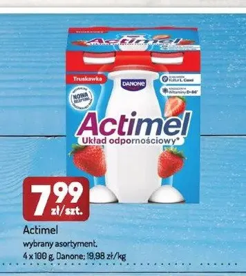 Napój probiotyczny Actimel 4-pak 100 g promocja w Avita