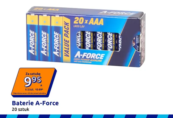 Baterie Aaa A-Force promocja w Action