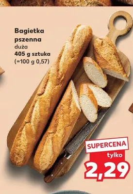Bagietka pszenna duża promocja w Kaufland