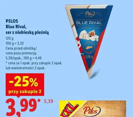 Ser z niebieską pleśnią Blue Rival Pilos promocja w Lidl
