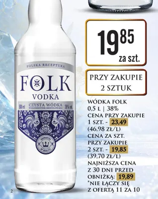 Wódka Folk promocja w Dino