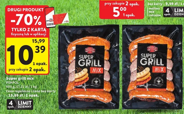 Super grill mix Pekpol promocja w Intermarche