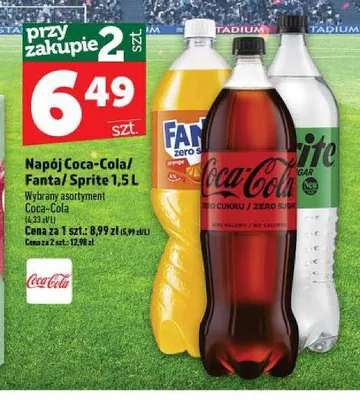 Napój Coca-Cola Zero promocja w TOPAZ