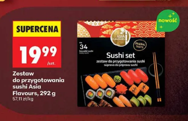 Zestaw do przygotowania sushi Asia Flavours promocja w Biedronka
