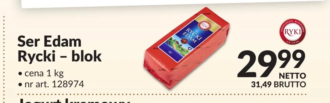 Ser edam Rycki blok Ryki promocja w Makro