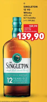 Whisky SINGLETON 12 YO 40% alk. promocja w Kaufland
