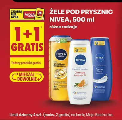 Żele pod prysznic różne rodzaje promocja w Biedronka