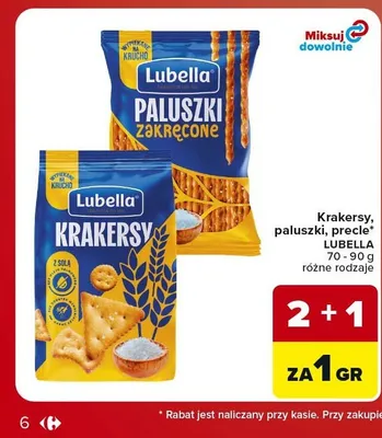 Krakersy Lubella promocja w Carrefour Market