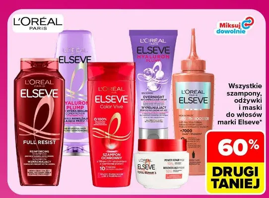 Odżywka nawilżająca Elseve Hyaluron Plump promocja w Carrefour Market