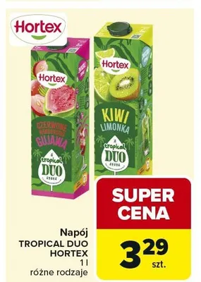 Napój Tropical Duo Gujawa Hortex promocja w Carrefour Market