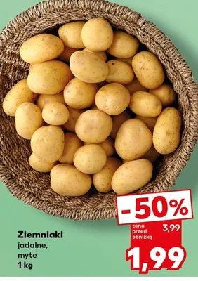 Ziemniaki jadalne myte promocja w Kaufland