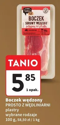 Boczek wędzony plastry wybrane rodzaje promocja w Intermarche