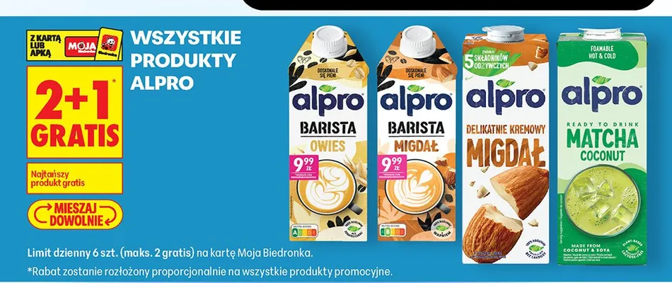 Napój owsiany Alpro Barista Owies promocja w Biedronka